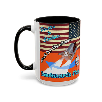 shoot for the stars - Accent Mug (orange)