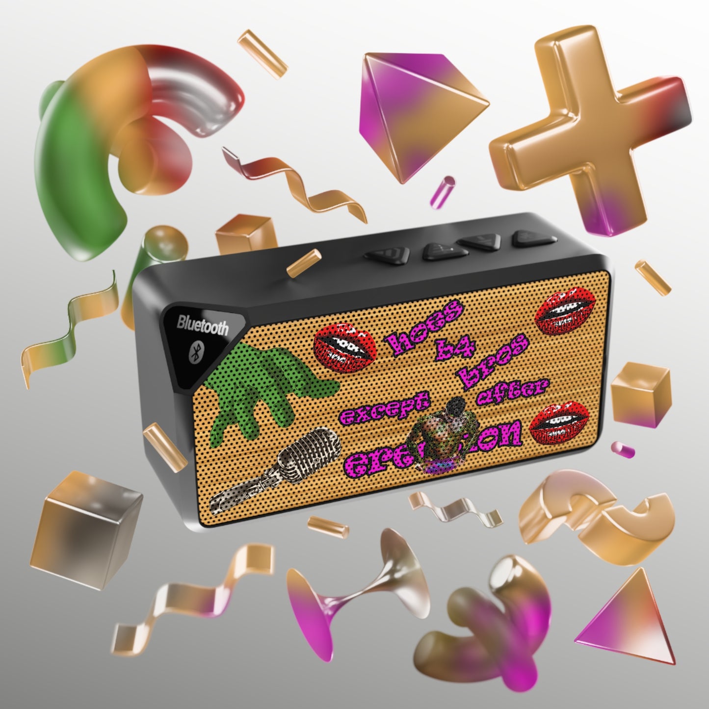 hoes b4 bros - Jabba Bluetooth Speaker (butterscotch wood finish)