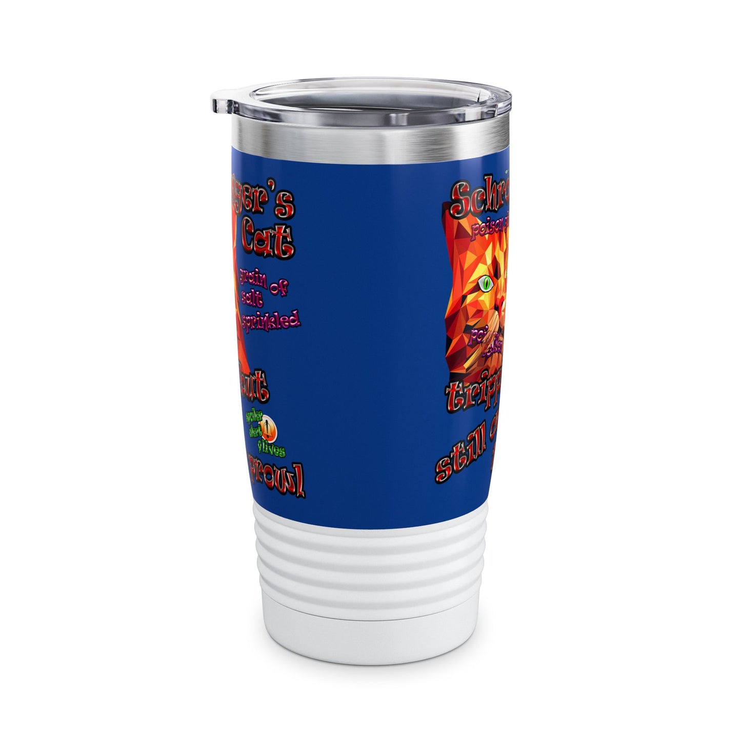 schrodinger's cat - Ringneck Tumbler, 20oz (dark blue)