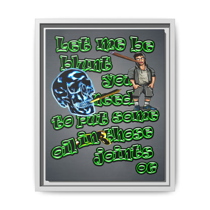 og - framed canvas art (grey-light grey)