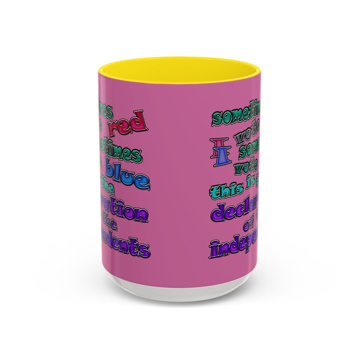 declaration of the independents - Accent Mug (light pink)