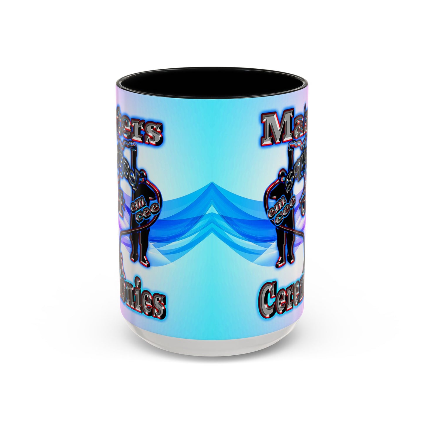em cee squared - Accent Mug (light blue-pink wave)