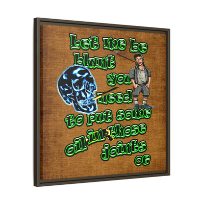 og - framed canvas art (brown papyrus)