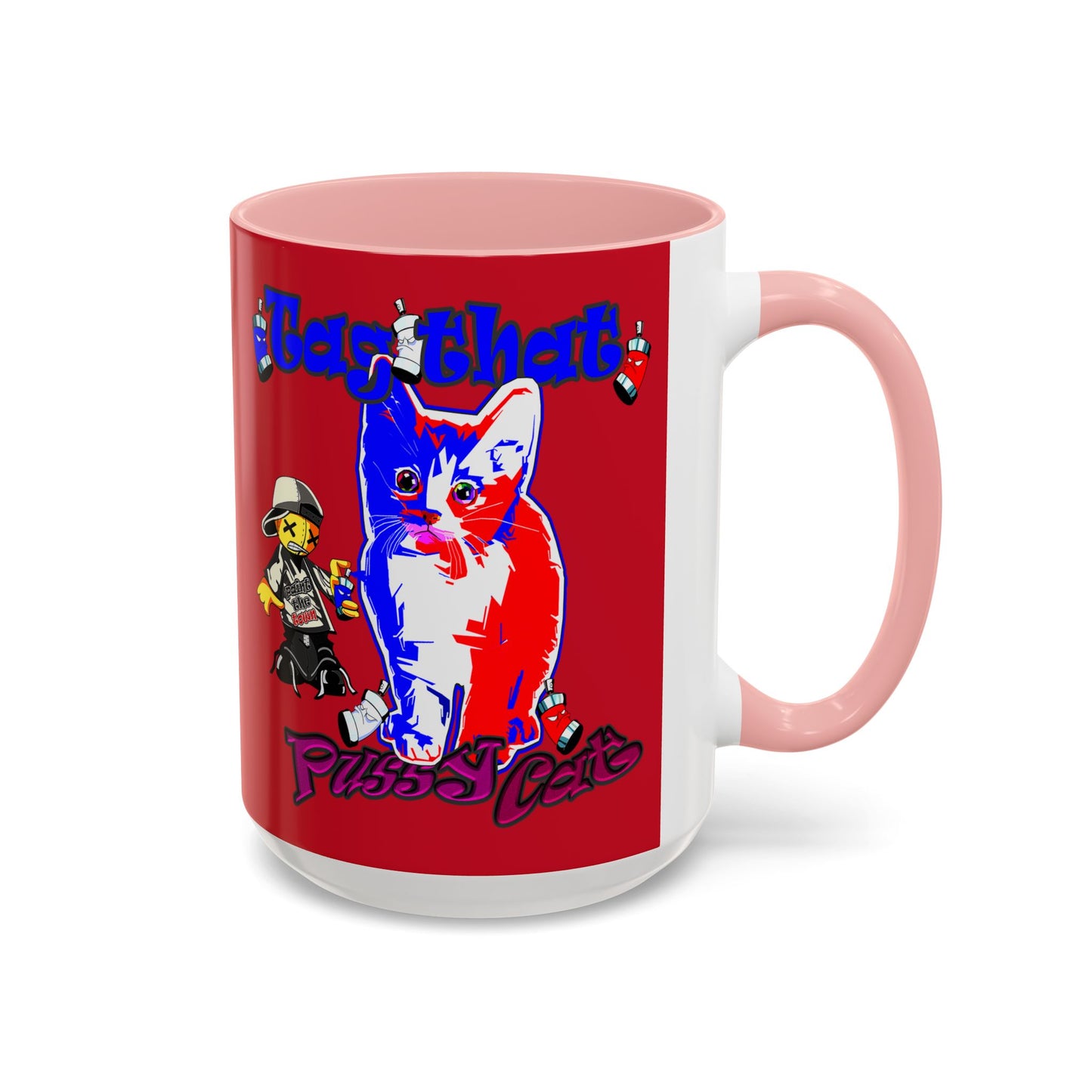 tag that - Accent Mug (dark red)