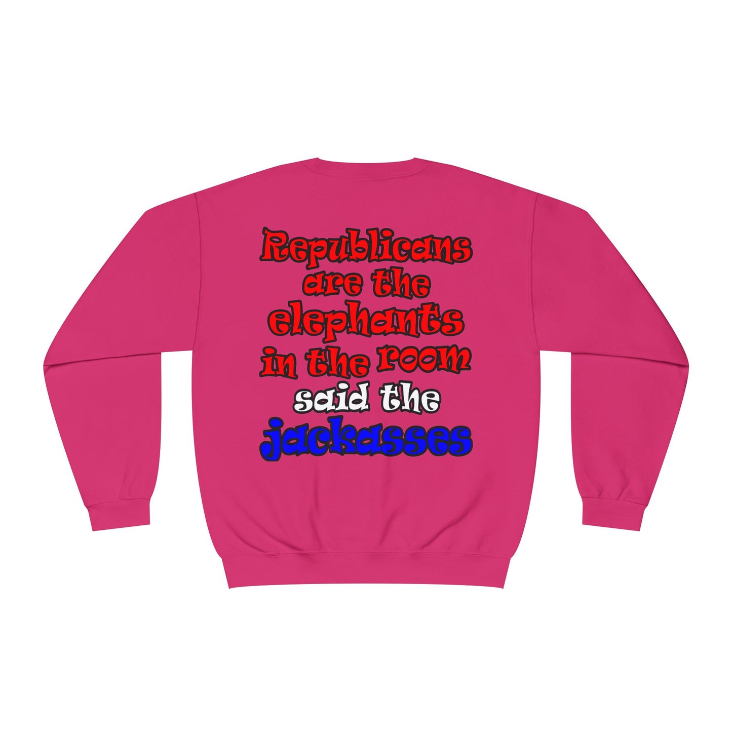 donkeys and elephants - Unisex NuBlend® Crewneck Sweatshirt