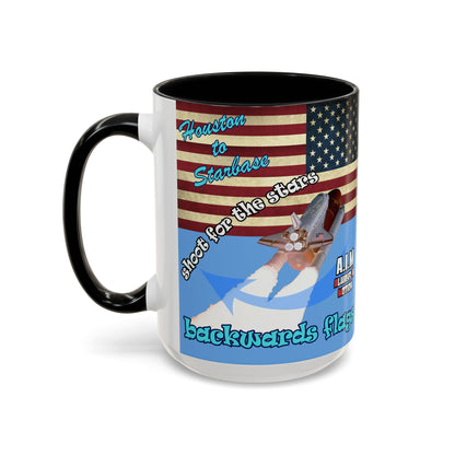 shoot for the stars - Accent Mug (light blue)