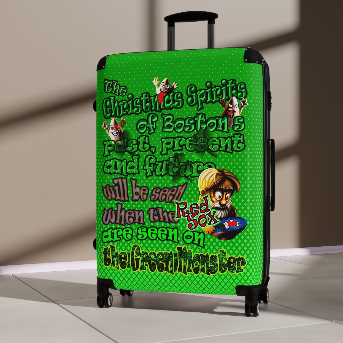 christmas spirits of boston - Suitcase (logo green)