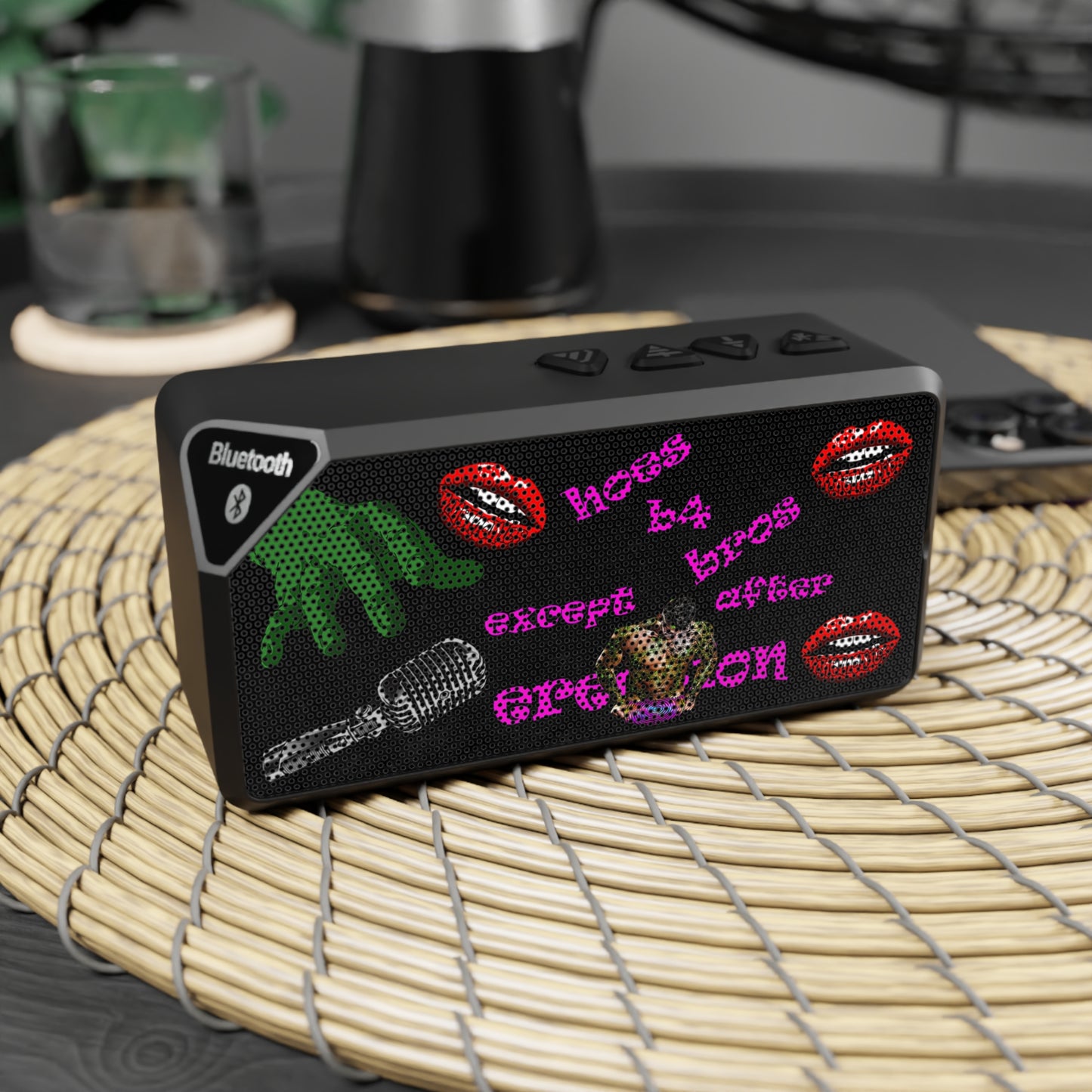 hoes b4 bros - Jabba Bluetooth Speaker (black)