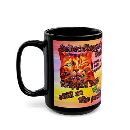 schrodinger's cat - Black Mug (color blur)