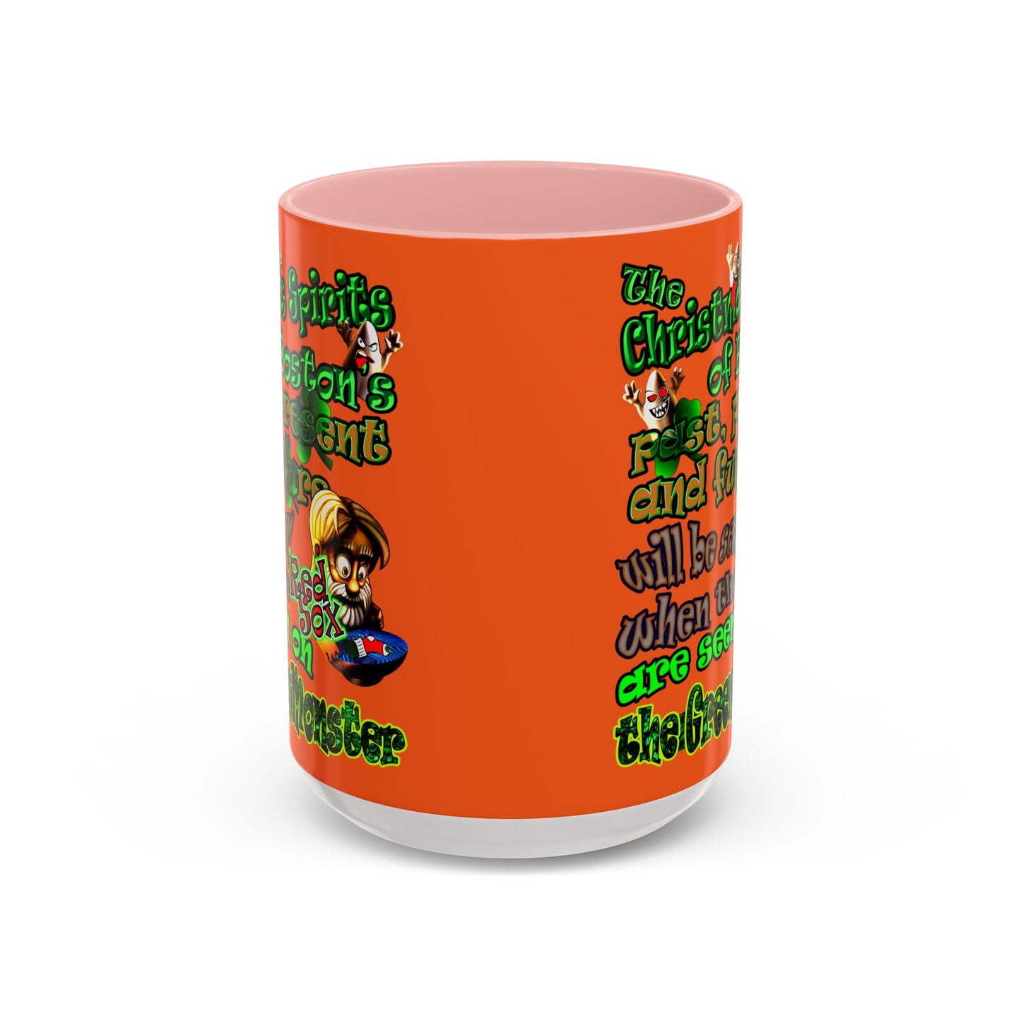 christmas spirits of boston - Accent Mug (orange)