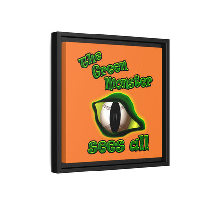 green monster - framed canvas art (crusta)