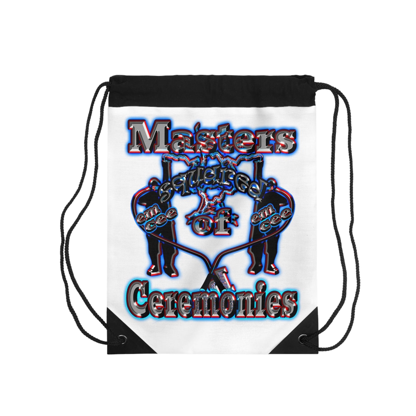 em cee squared - Drawstring Bag (white)