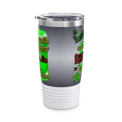 celtics logo - Ringneck Tumbler, 20oz (brushed nickel)