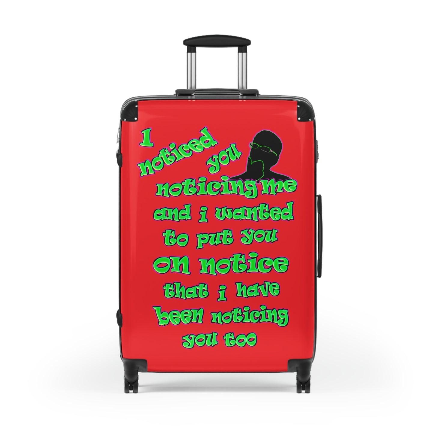 noticed you noticing - Suitcase (red)