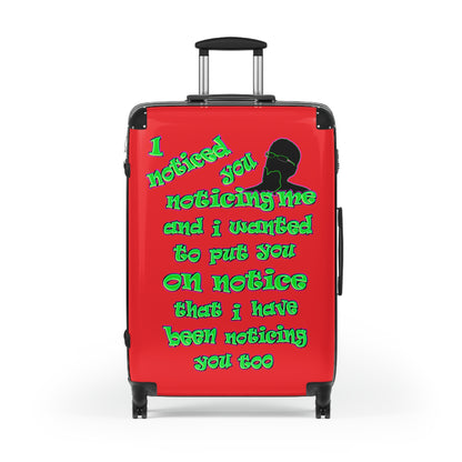 noticed you noticing - Suitcase (red)
