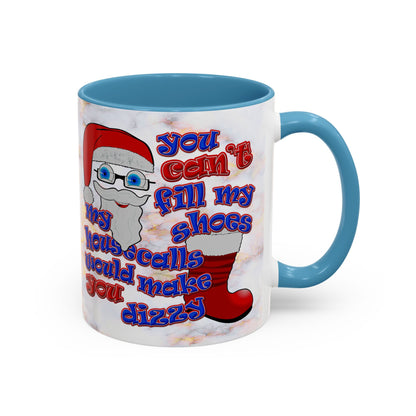 santa's shoes - Accent Mug (white marble)