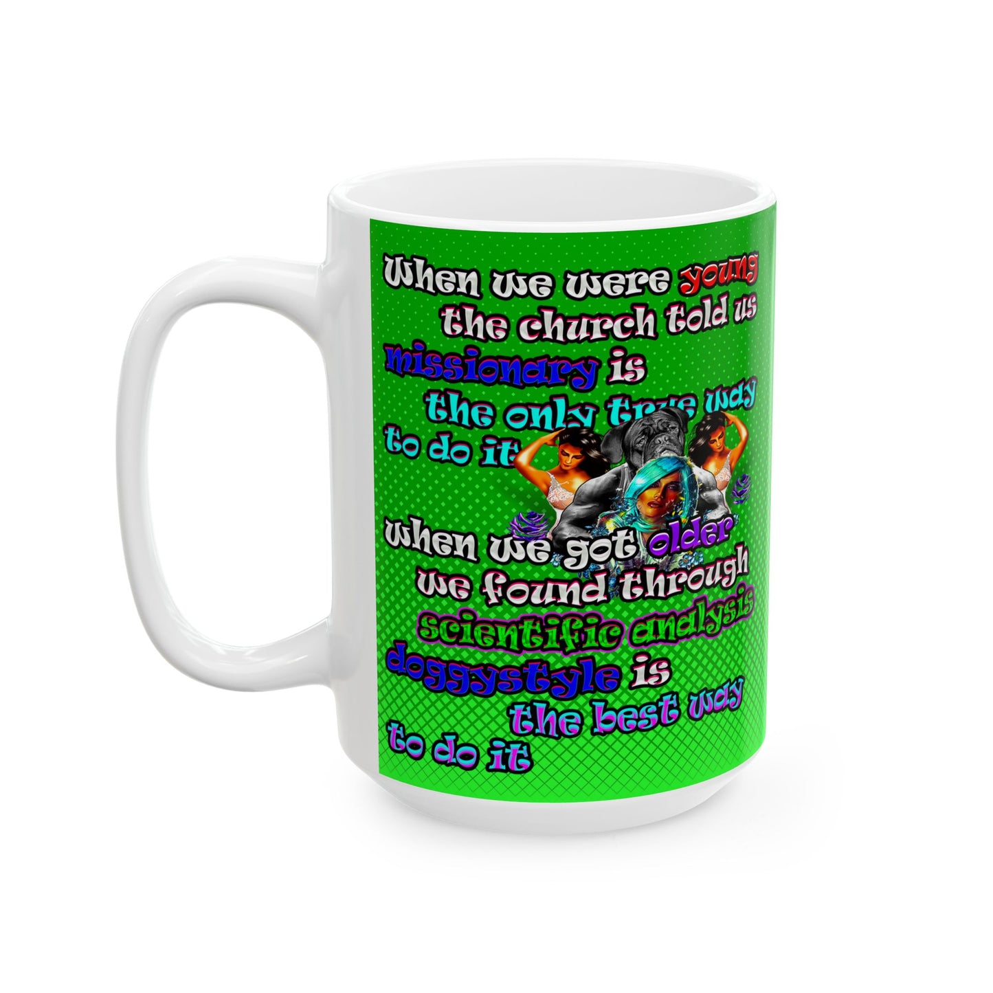 doggystyle - White Mug (logo green)