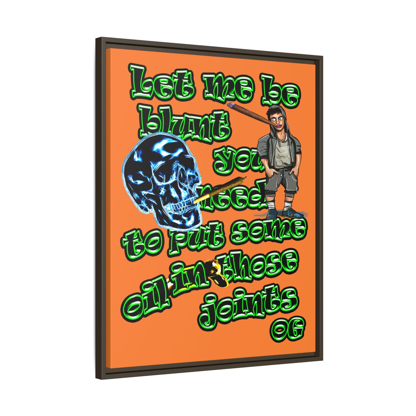 og - framed canvas art (crusta)