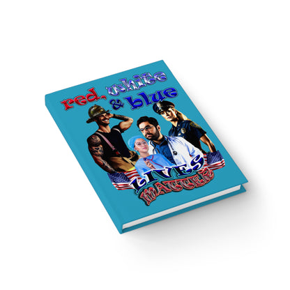 rw&b lives matter - journal-blank (turquoise)