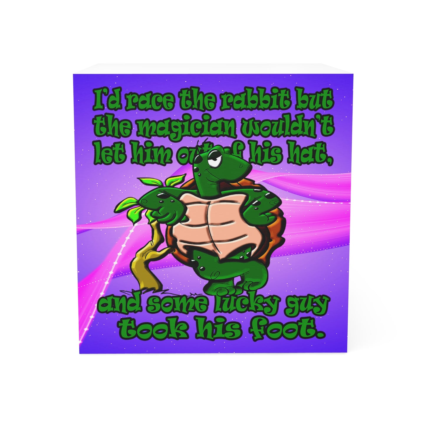 turtle race - note cube (purple-pink wave)