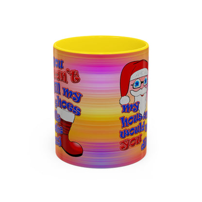 santa's shoes - Accent Mug (color blur)