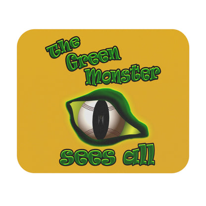 green monster - Mouse Pad (Rectangle) (yellow)