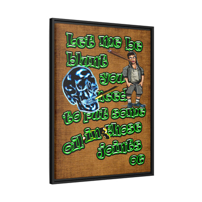 og - framed canvas art (brown papyrus)