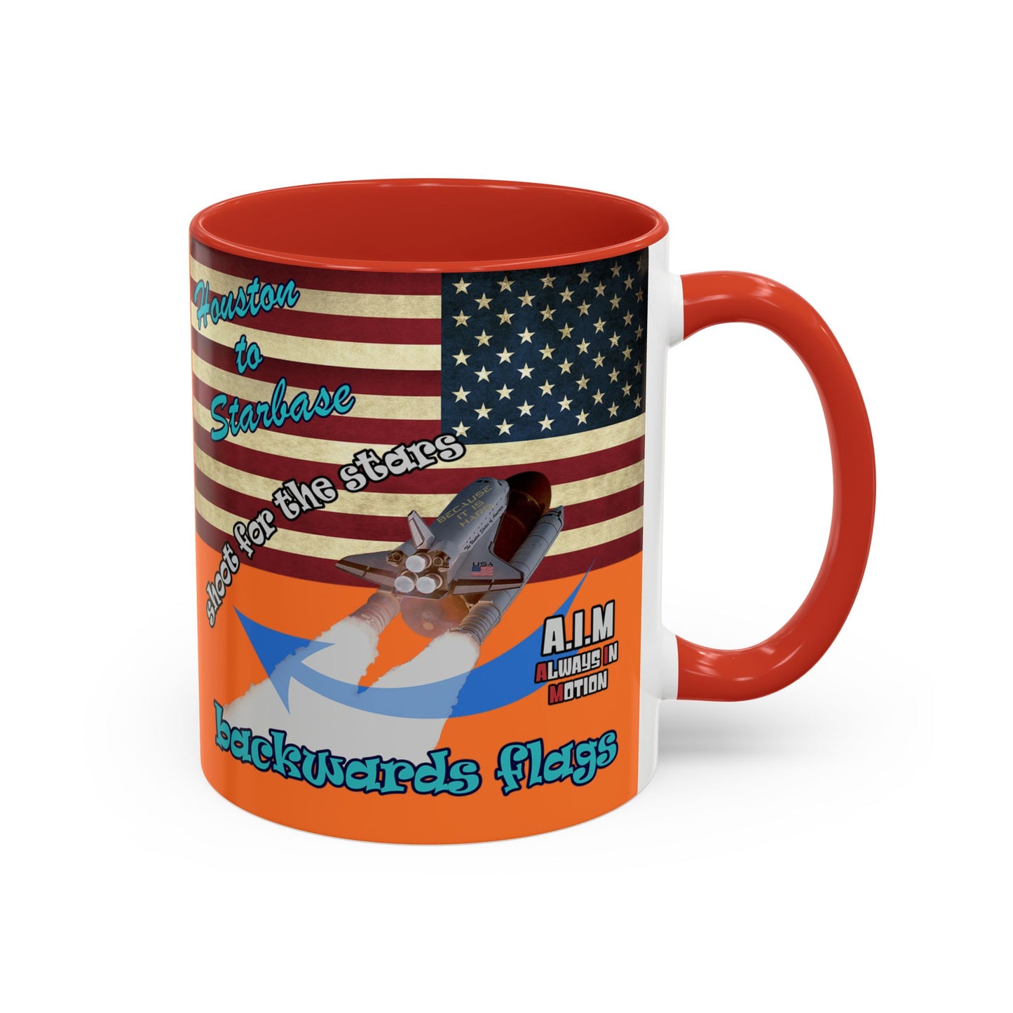 shoot for the stars - Accent Mug (crusta)