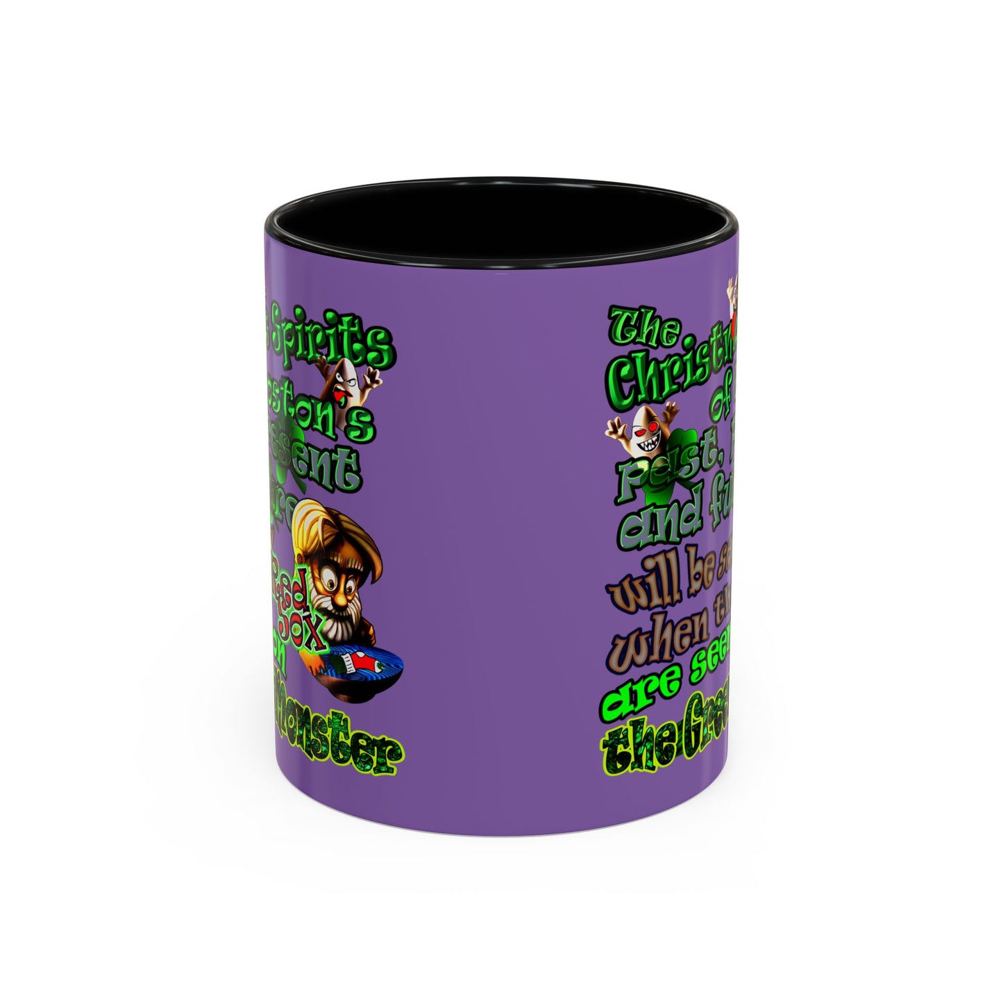 christmas spirits of boston - Accent Mug (light purple)