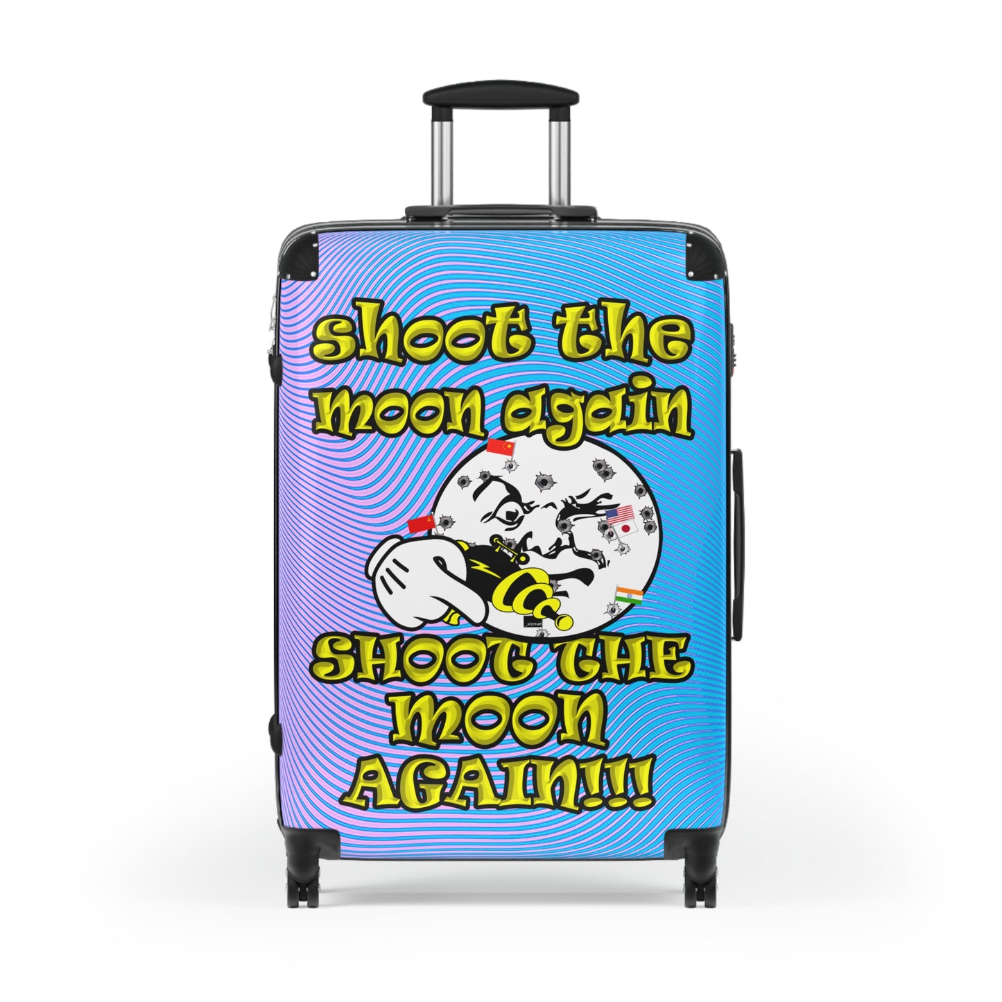 shoot the moon again - Suitcase (light blue-purple wave)