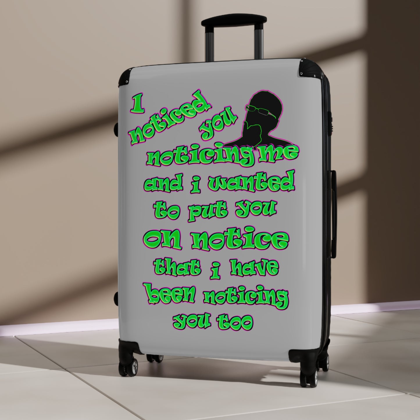 noticed you noticing - Suitcase (light grey)