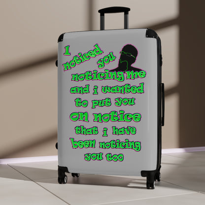 noticed you noticing - Suitcase (light grey)