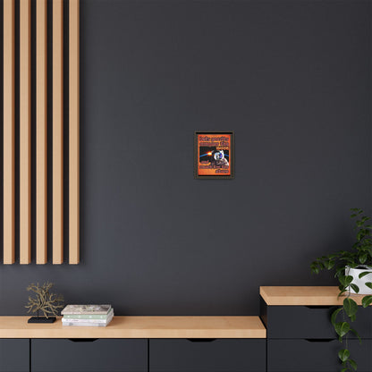 defy conquer reach - framed canvas art (burnt orange)