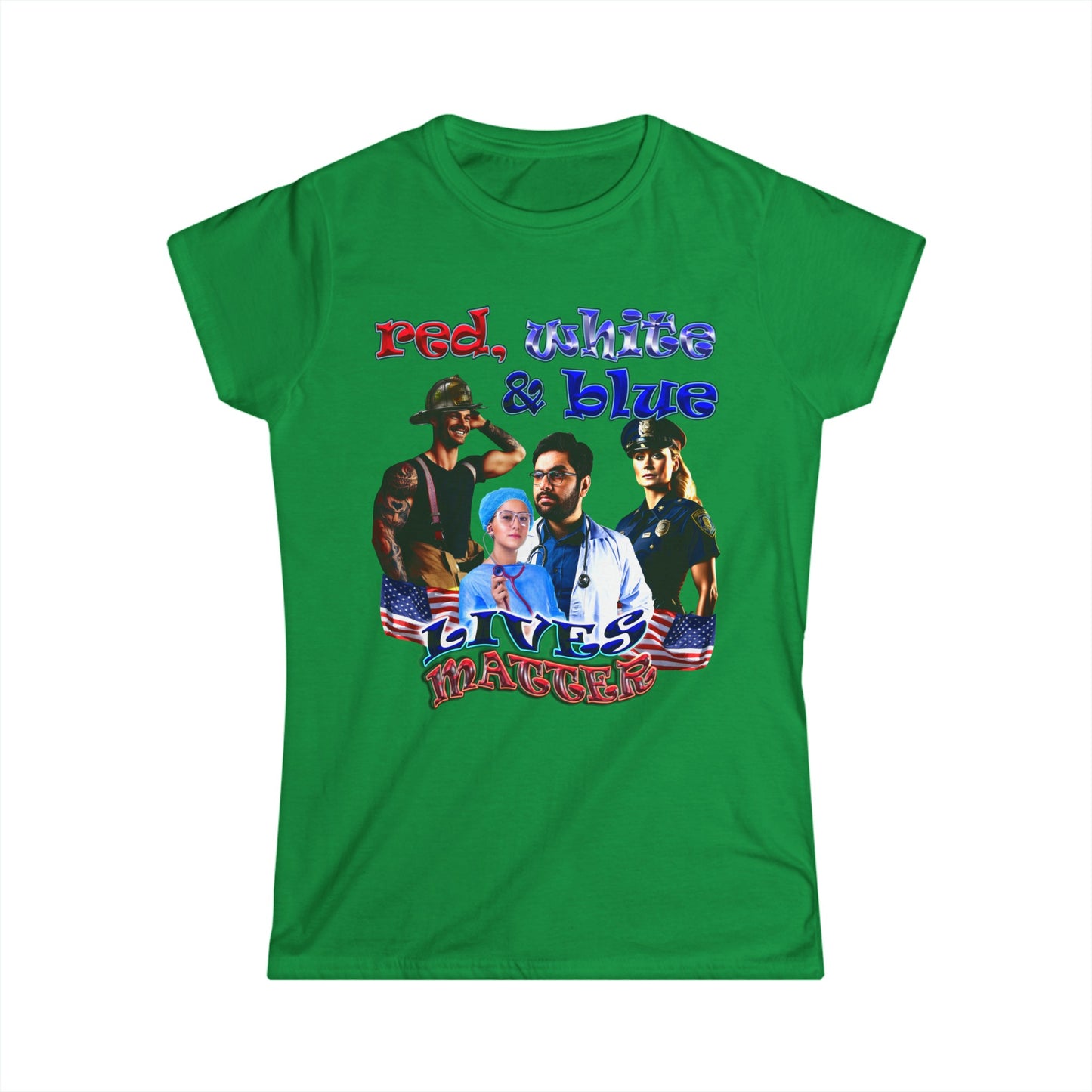 rw&b lives matter - Women's Softstyle Tee