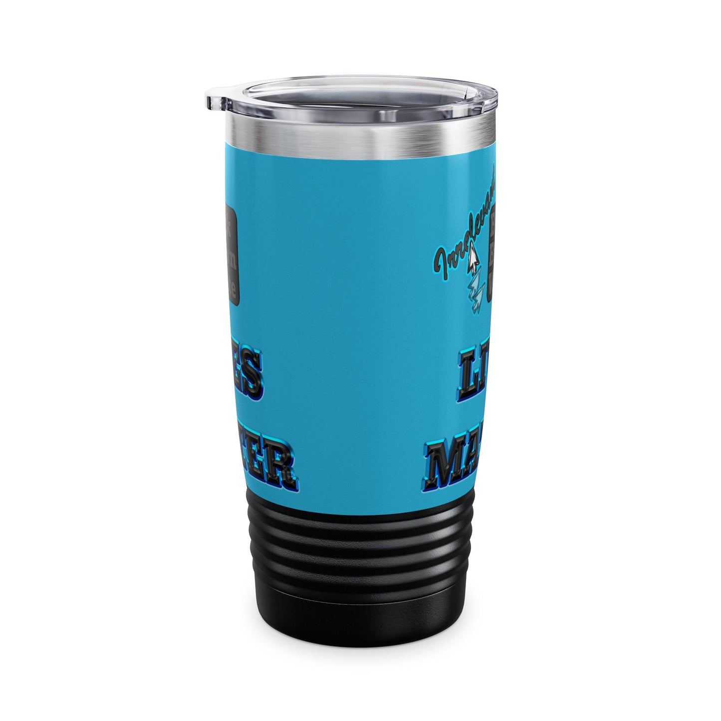 irrelevant - Ringneck Tumbler, 20oz (turquoise)