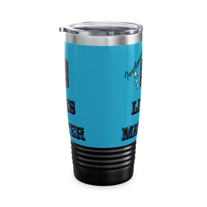 irrelevant - Ringneck Tumbler, 20oz (turquoise)