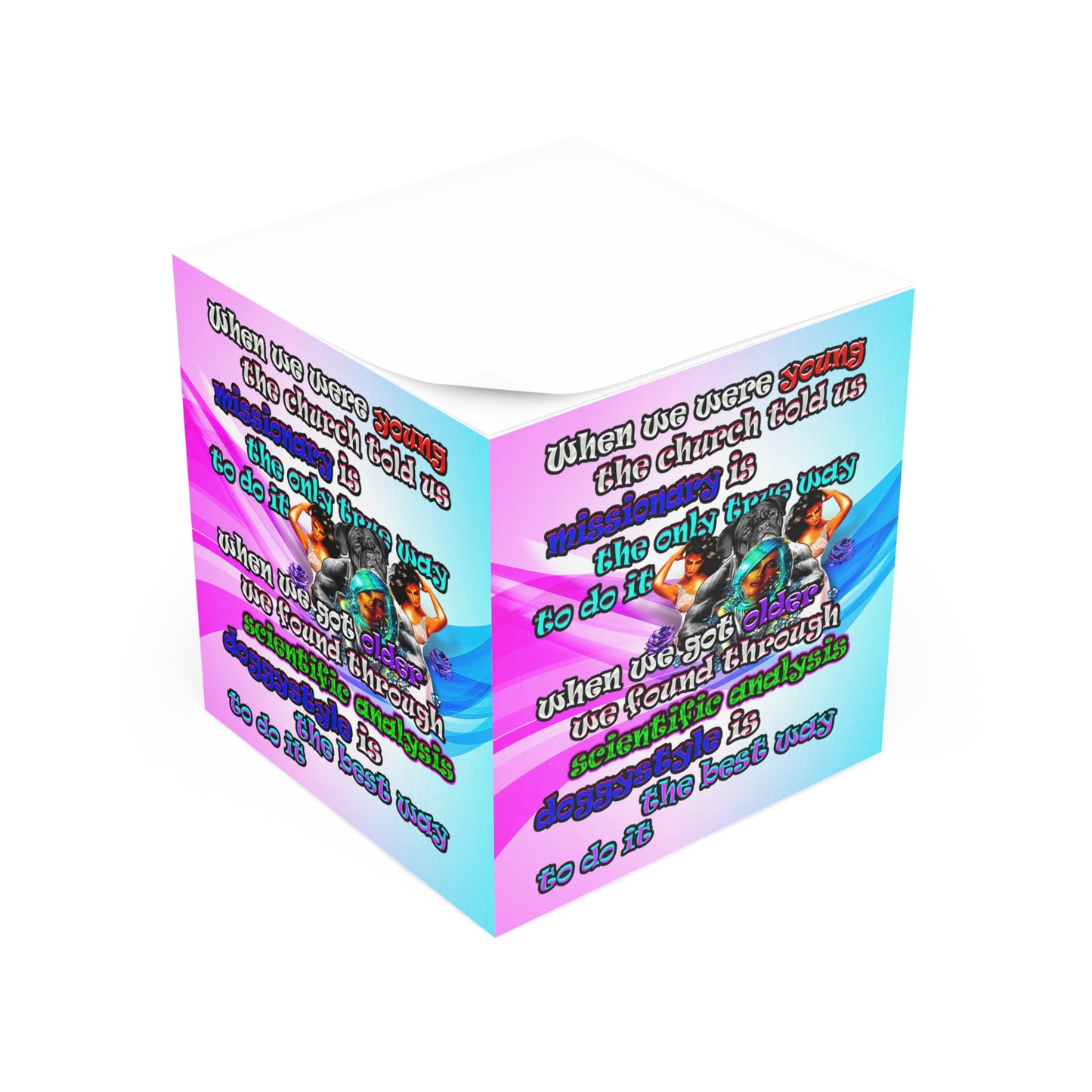 doggystyle - note cube (light blue-pink wave)