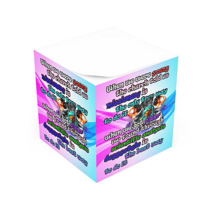 doggystyle - note cube (light blue-pink wave)
