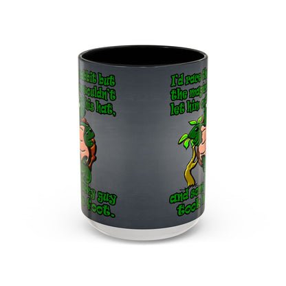 turtle race - Accent Mug (grey-light grey)
