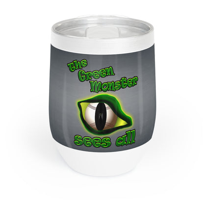 green monster - Chill Wine Tumbler (grey-light grey)