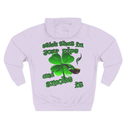 celtics logo - Three-Panel Fleece Hoodie
