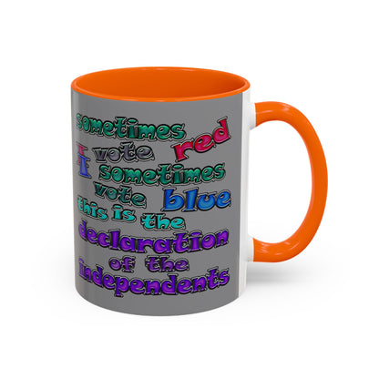 declaration of the independents - Accent Mug (grey)