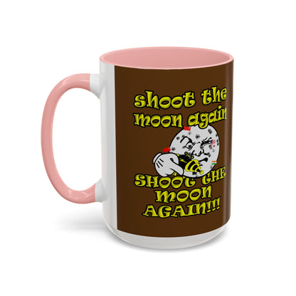 shoot the moon again - Accent Mug (brown)