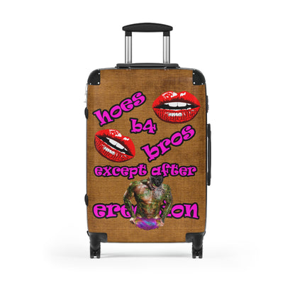 hoes b4 bros - Suitcase (brown papyrus)