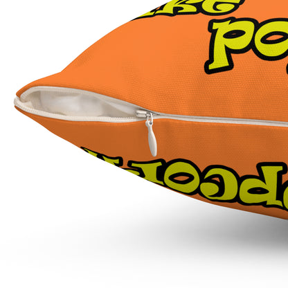 popping like popcorn - Spun Polyester Square Pillow - (crusta)