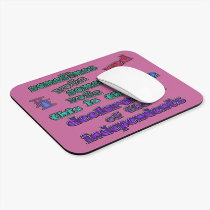 declaration of the independents - Mouse Pad (Rectangle) (light pink)