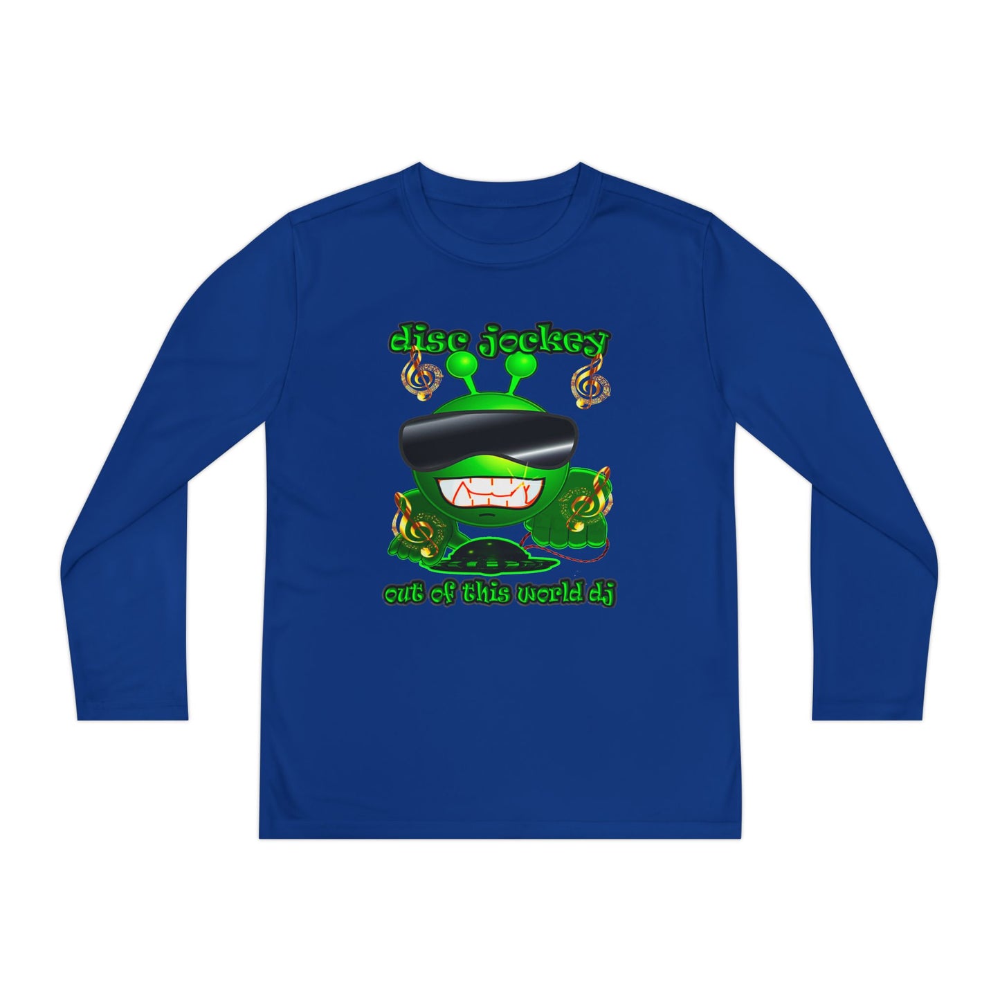 disc jockey - Youth Long Sleeve Competitor Tee