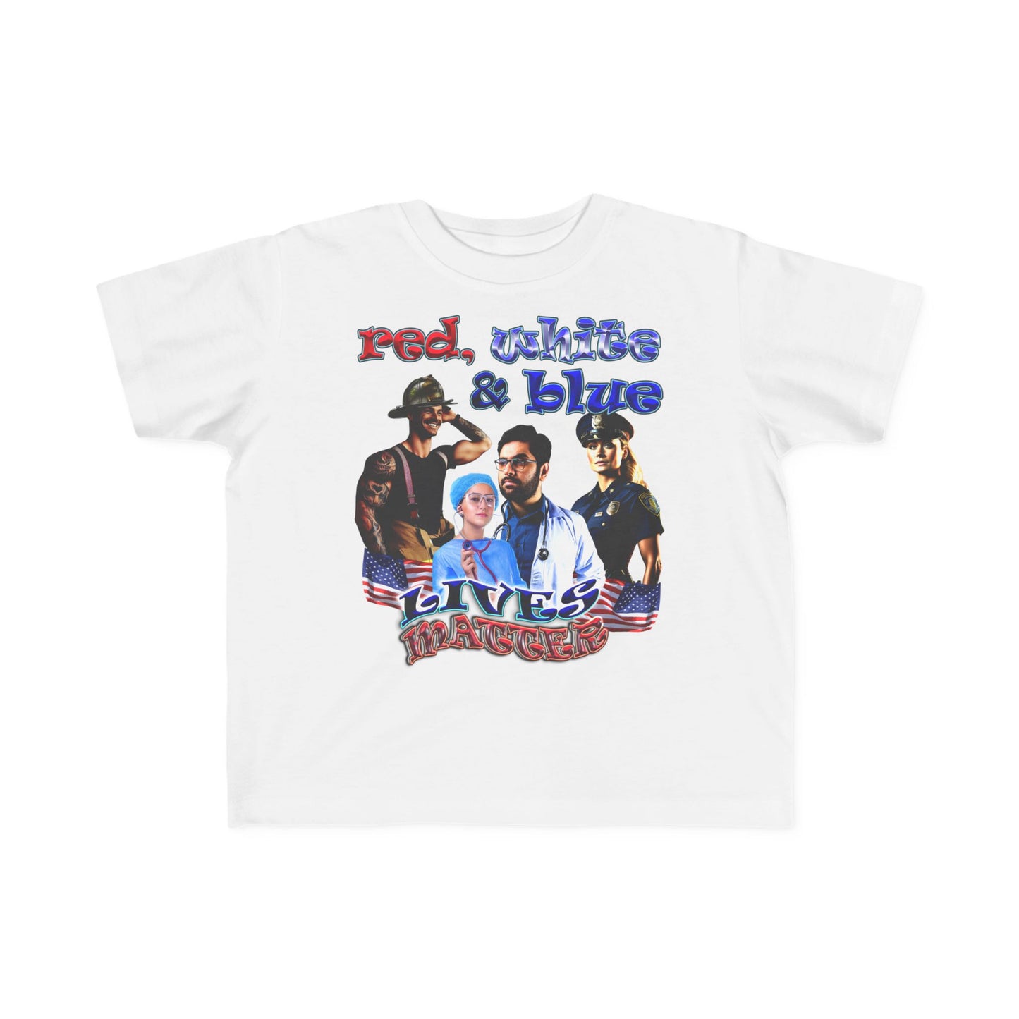 rw&b lives matter - Toddler's Fine Jersey Tee