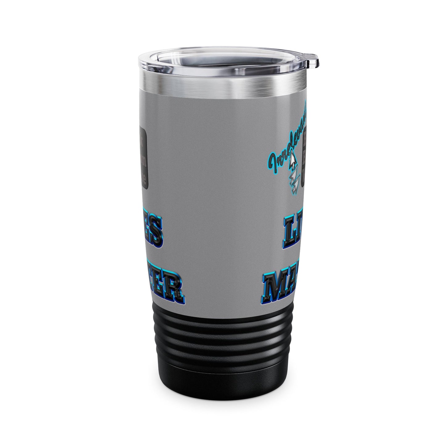 irrelevant - Ringneck Tumbler, 20oz (grey)