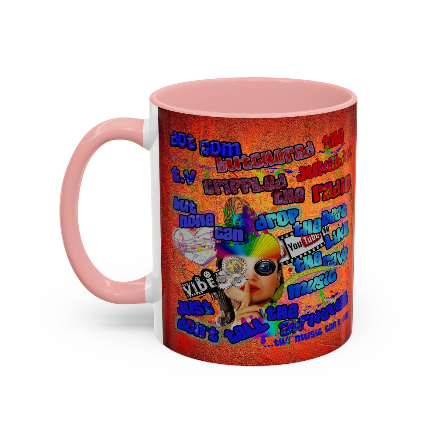 drop the beat - Accent Mug (burnt orange)